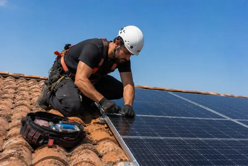 Maintenance et monitoring de panneaux solaires à Chanverrie