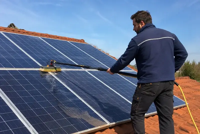 Nettoyage et entretien de panneaux solaires à Chanverrie